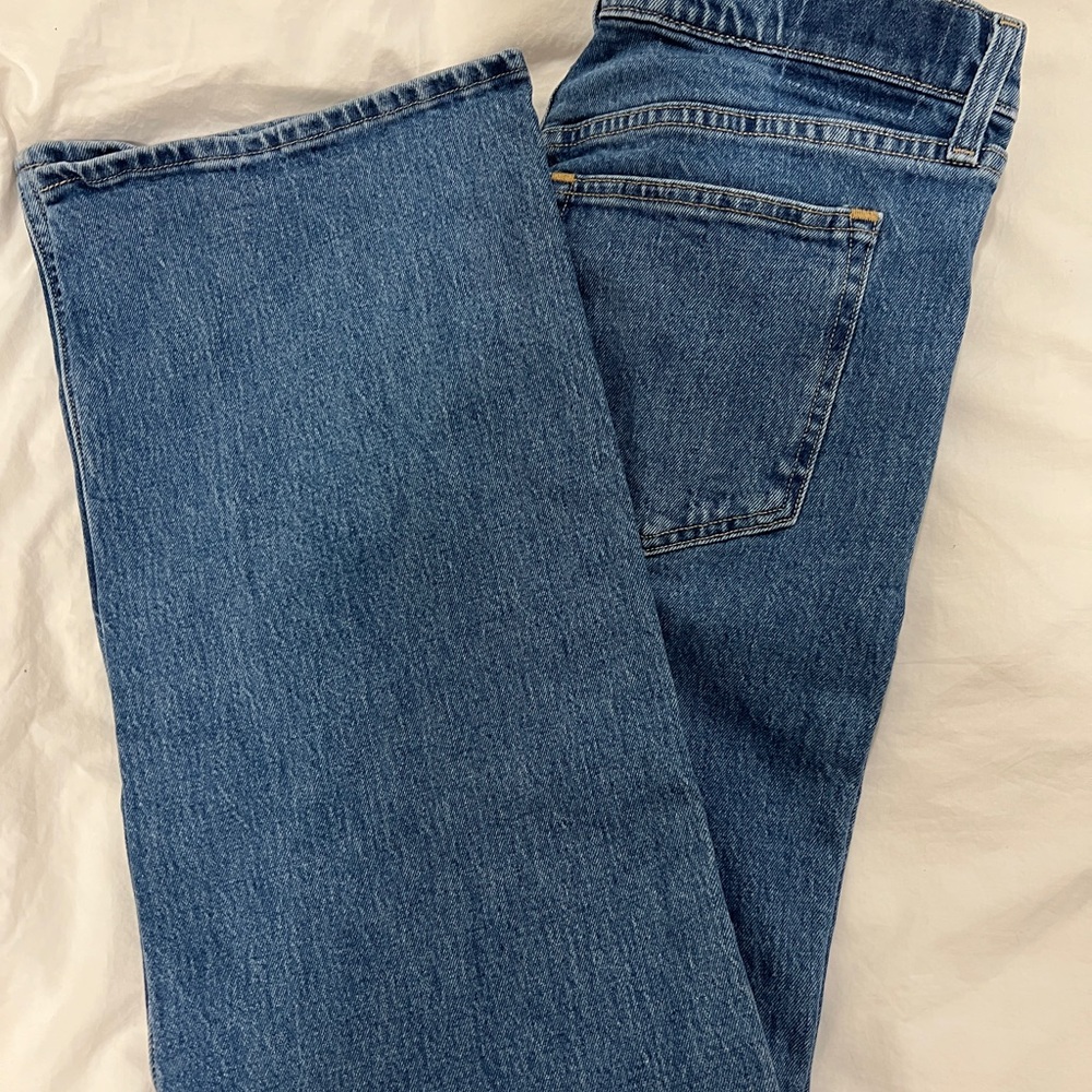 Abercrombie 90s Relaxed Fit Women's Straight-Leg Blue Jeans